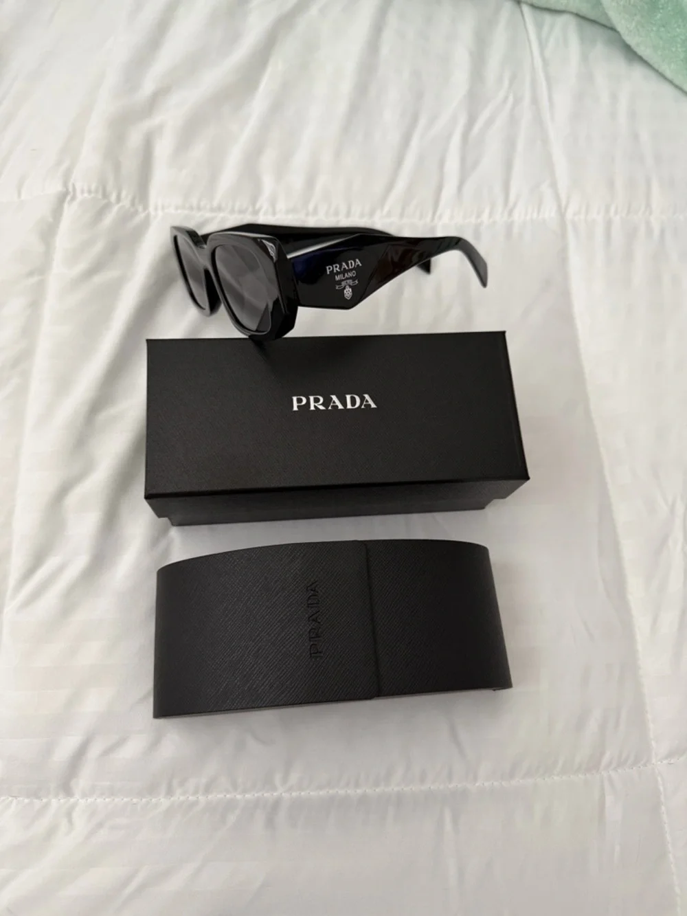 Prada All Black Sunglasses - Picture 1 of 3